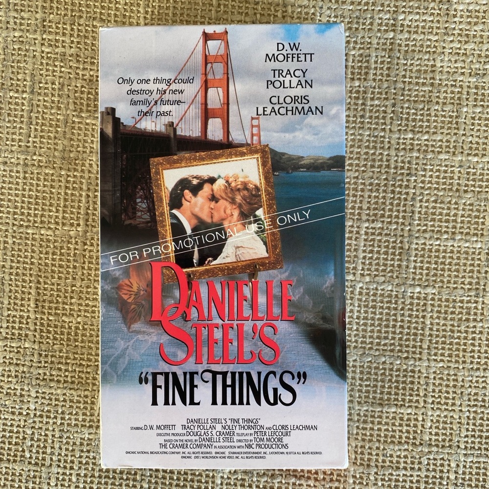 RARE Danielle Steele “Fine Things” VHS Movie Vintage Retro